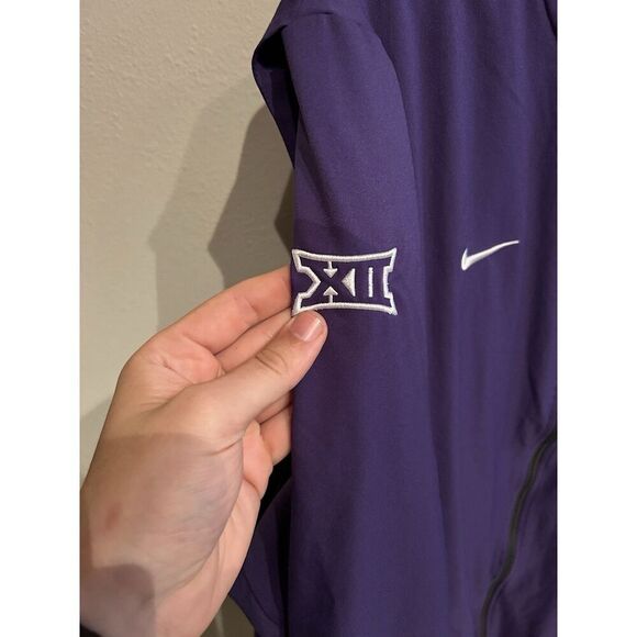 TCU Horned Frogs Nike Mens 3XL Tall Purple Full Zip Windbreaker Jacket - Picture 2 of 11